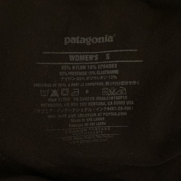 Women’s Patagonia Capri black workout pants size small - Picture 4 of 4